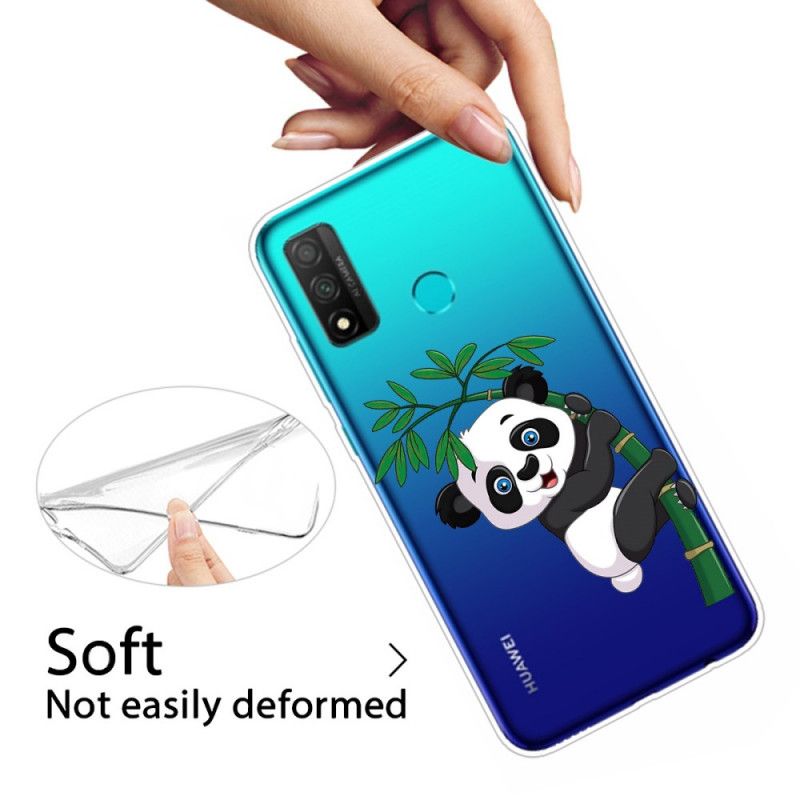 Skal för Huawei P Smart 2020 Transparent Panda På Bambu