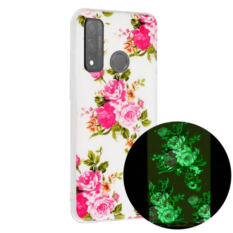 Skal Huawei P Smart 2020 Fluorescerande Frihetsblommor