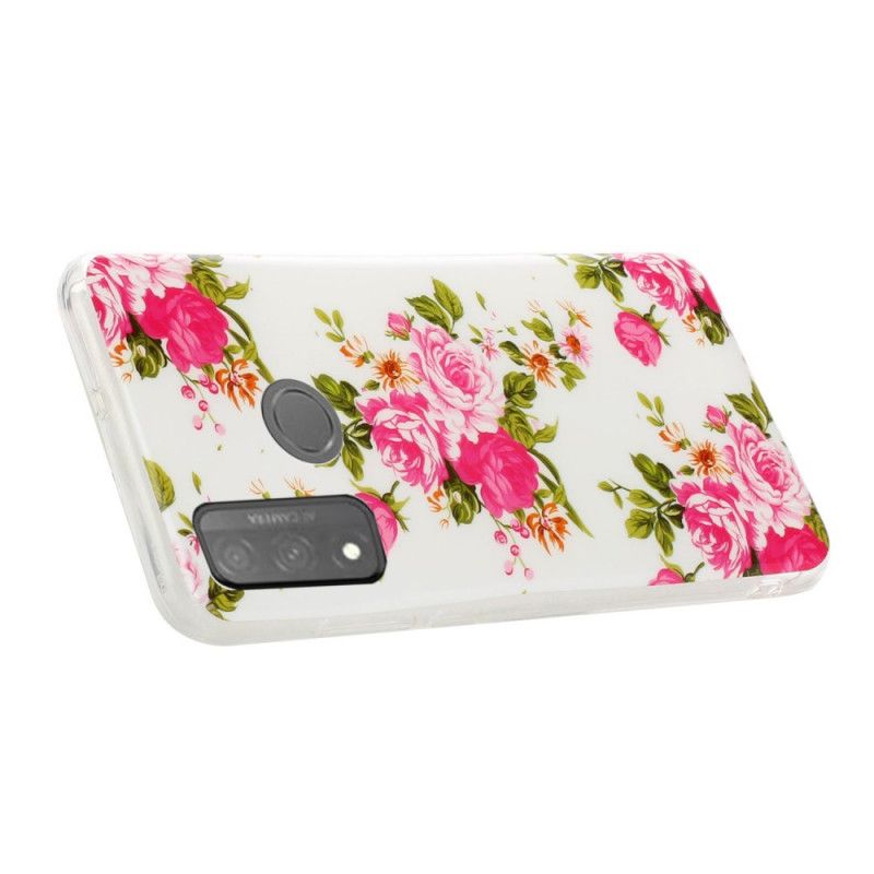 Skal Huawei P Smart 2020 Fluorescerande Frihetsblommor