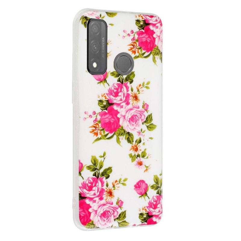 Skal Huawei P Smart 2020 Fluorescerande Frihetsblommor