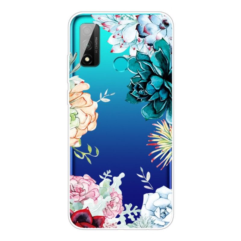 Skal Huawei P Smart 2020 Genomskinliga Akvarellblommor