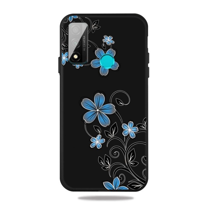 Skal Huawei P Smart 2020 Mobilskal Blå Blommor