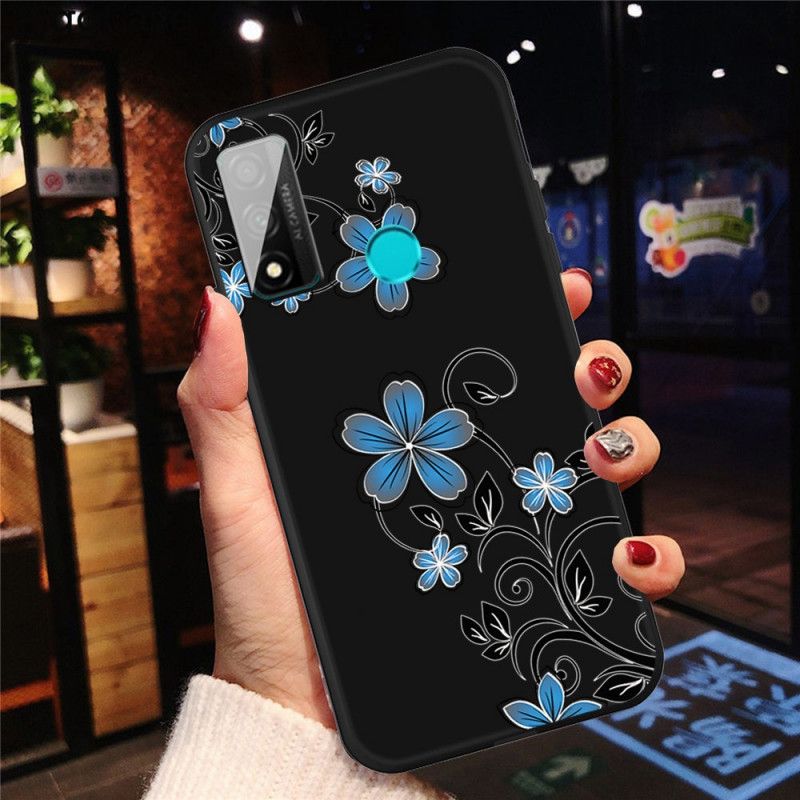 Skal Huawei P Smart 2020 Mobilskal Blå Blommor