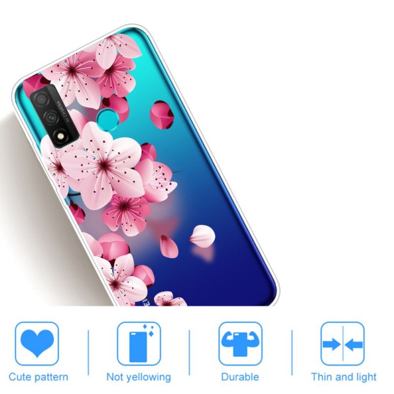 Skal Huawei P Smart 2020 Mobilskal Stora Rosa Blommor