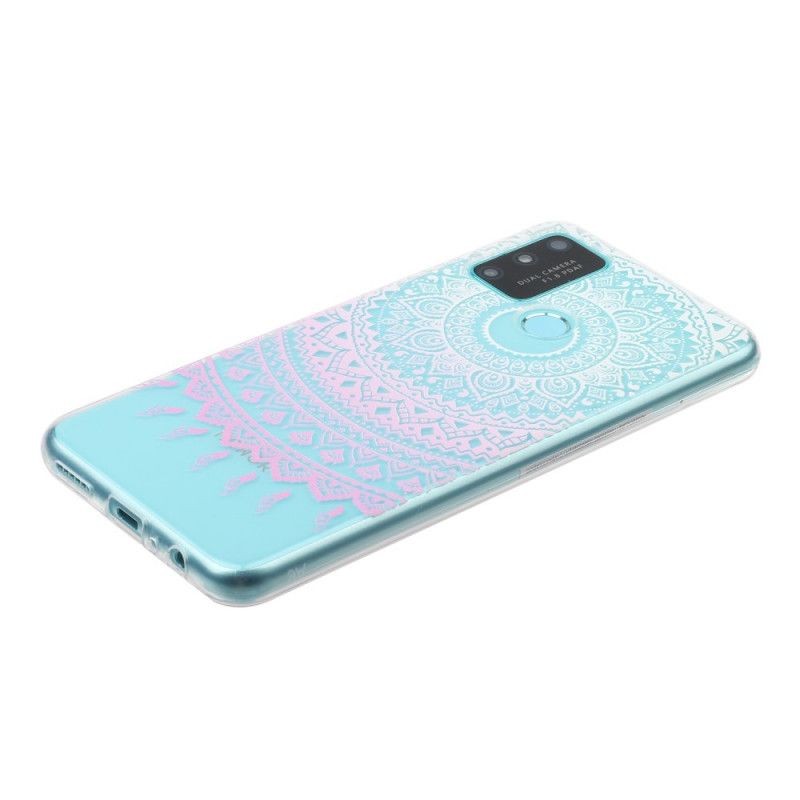 Skal Huawei P Smart 2020 Rosa Transparent Färgglad Mandala