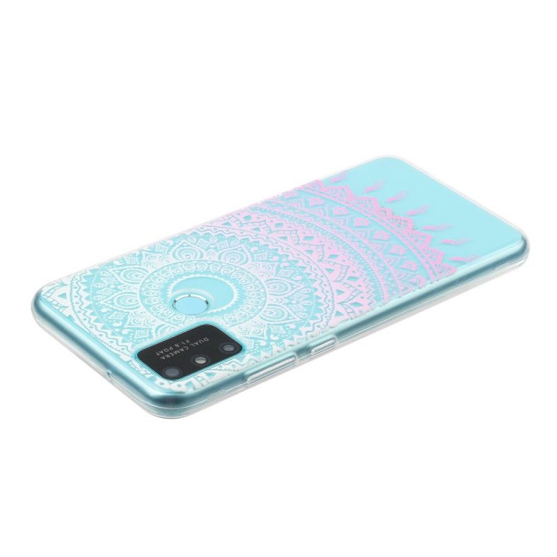 Skal Huawei P Smart 2020 Rosa Transparent Färgglad Mandala