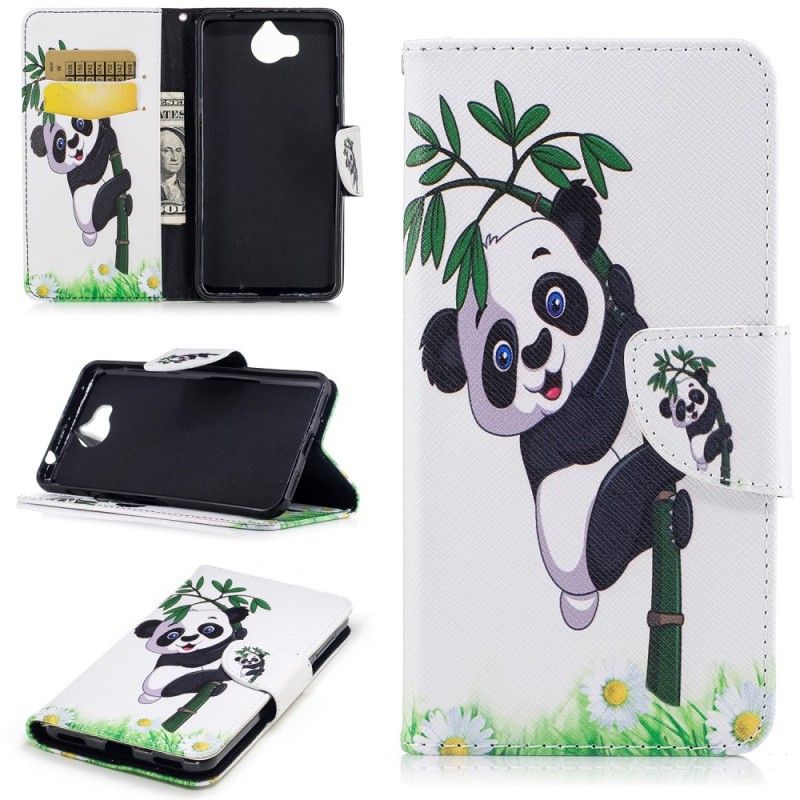 Fodral Huawei Y6 2017 Panda På Bambu