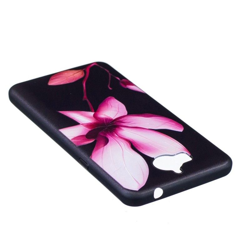 Skal för Huawei Y6 2017 Präglad Rosa Blomma