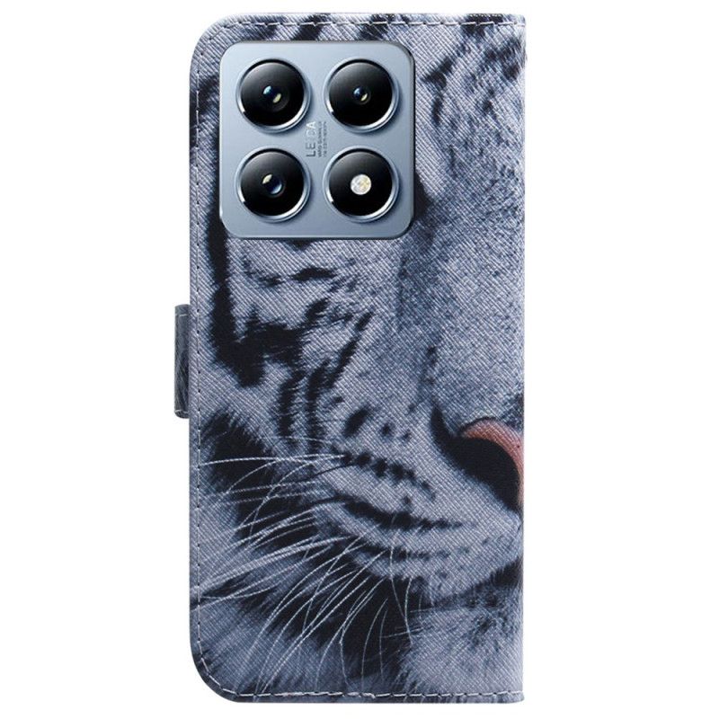 Fodral För Xiaomi 14t Vit Tiger