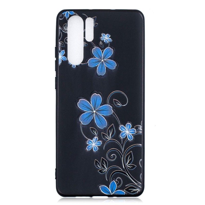 Skal för Huawei P30 Pro Blå Blommor