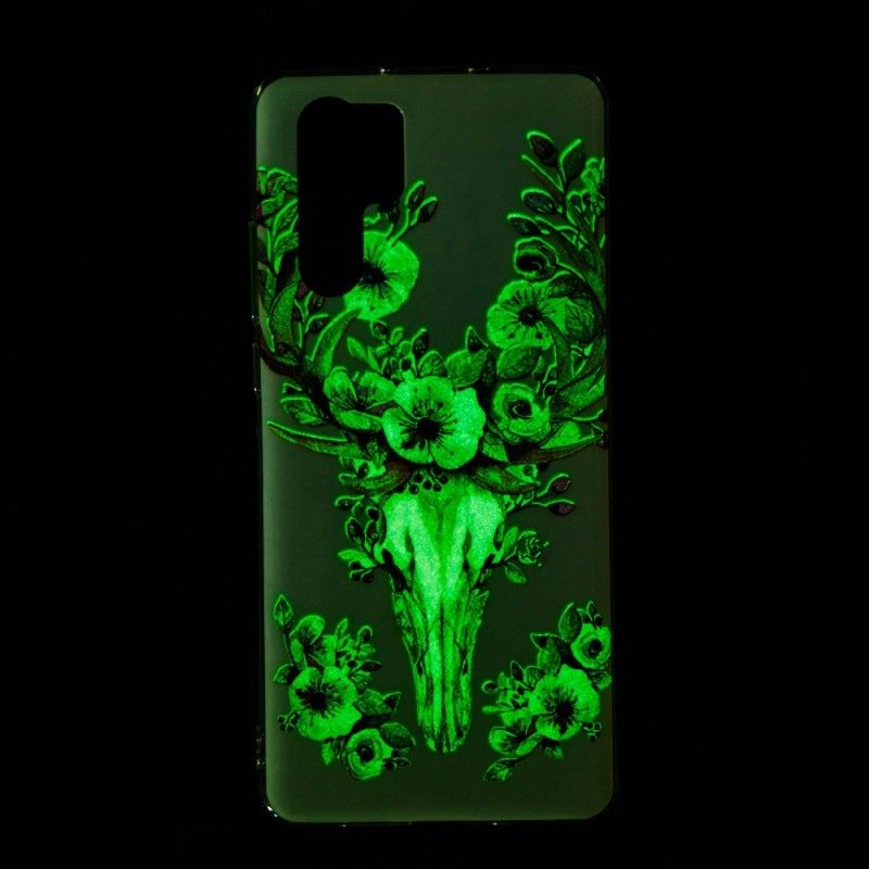 Skal Huawei P30 Pro Fluorescerande Blommig Älg