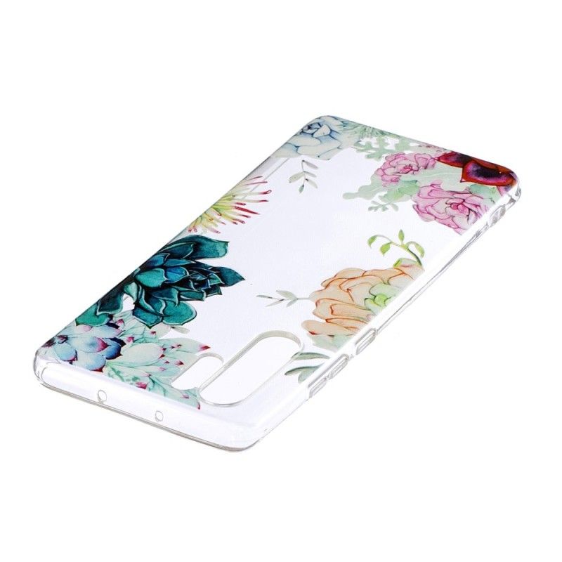 Skal Huawei P30 Pro Mobilskal Genomskinliga Akvarellblommor