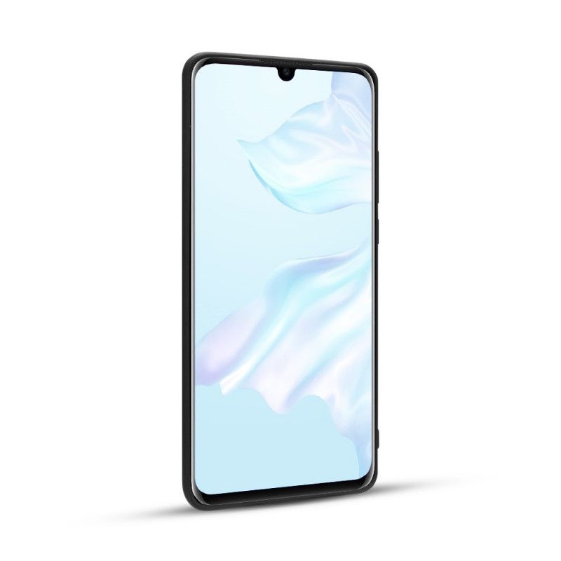 Skal Huawei P30 Pro Mörkblå Mobilskal Äkta Litchiläder