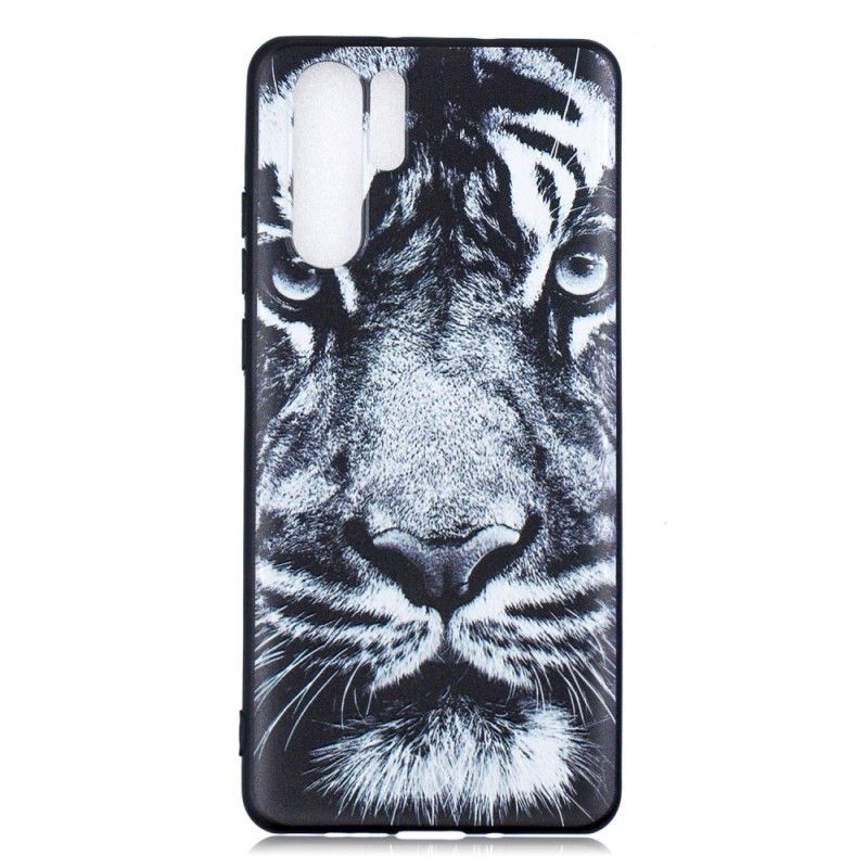 Skal Huawei P30 Pro Svartvit Tiger