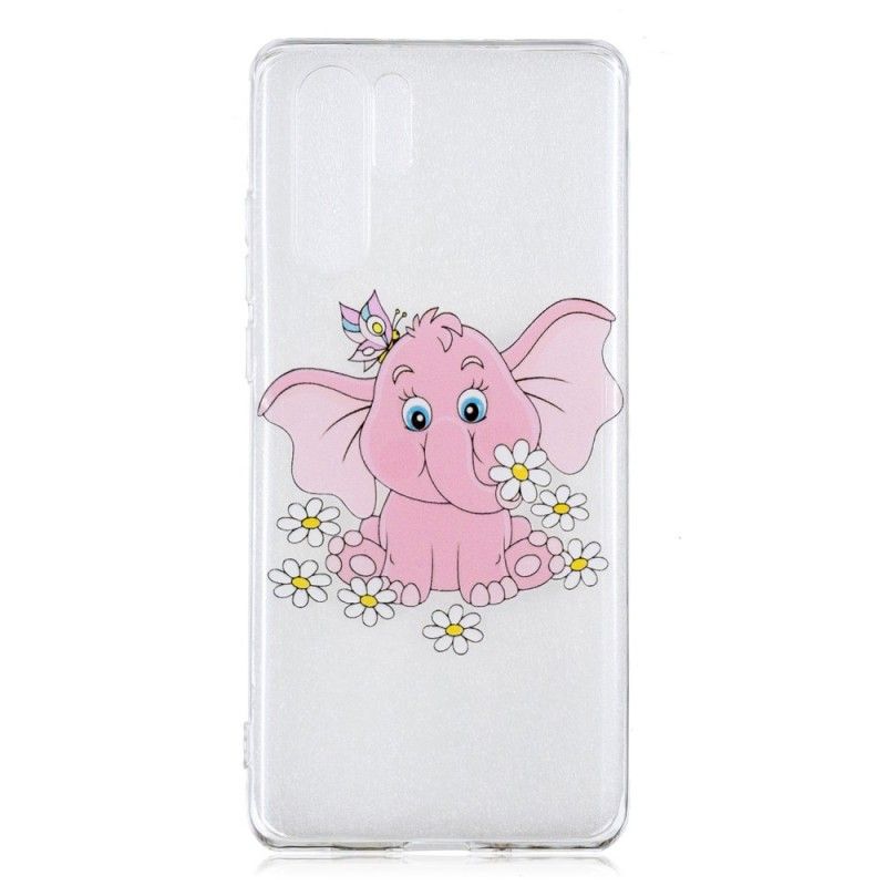 Skal Huawei P30 Pro Transparent Rosa Elefant