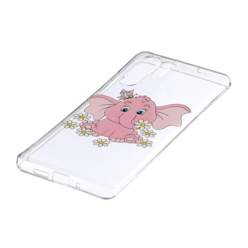 Skal Huawei P30 Pro Transparent Rosa Elefant