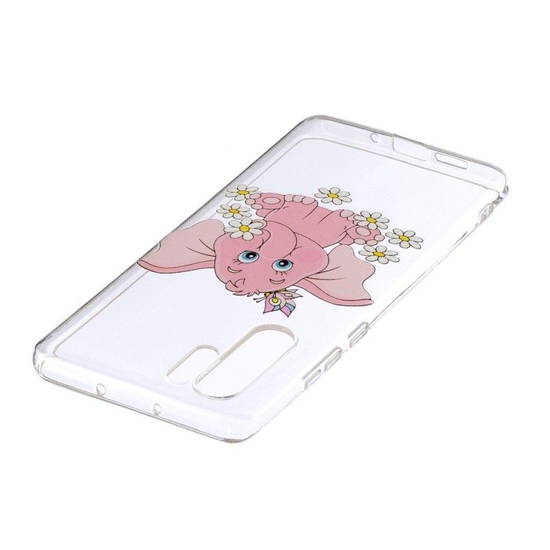 Skal Huawei P30 Pro Transparent Rosa Elefant