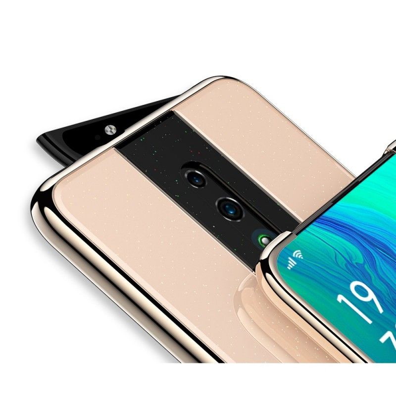 Skal för Oppo Reno Svart Galvaniserad Hybrid