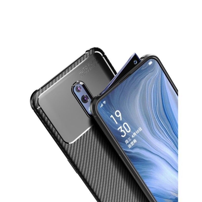 Skal Oppo Reno Svart Flexibel Kolfiber