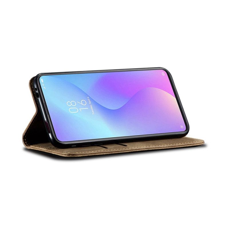 Folio-fodral för Xiaomi Mi 9T / Mi 9T Pro Svart Jeanstyg