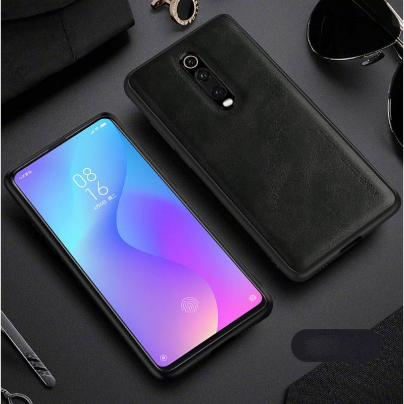 Skal för Xiaomi Mi 9T / Mi 9T Pro Svart Vintage Lädereffekt