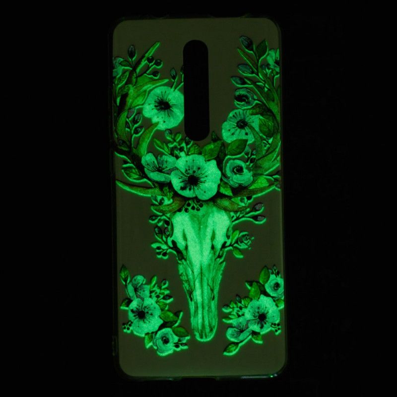 Skal Xiaomi Mi 9T / Mi 9T Pro Fluorescerande Blommig Älg