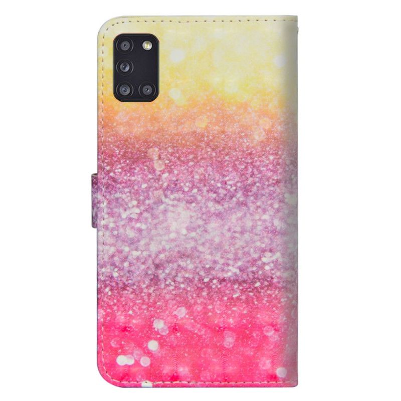 Fodral för Samsung Galaxy A31 Gradient Magenta Glitter