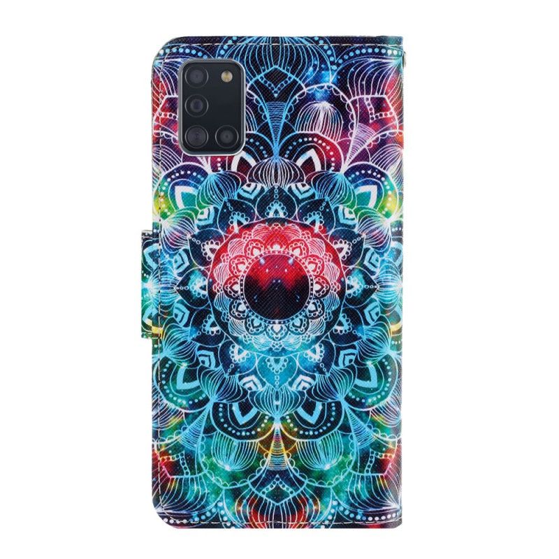 Fodral Samsung Galaxy A31 Prickig Mandala Med Rem