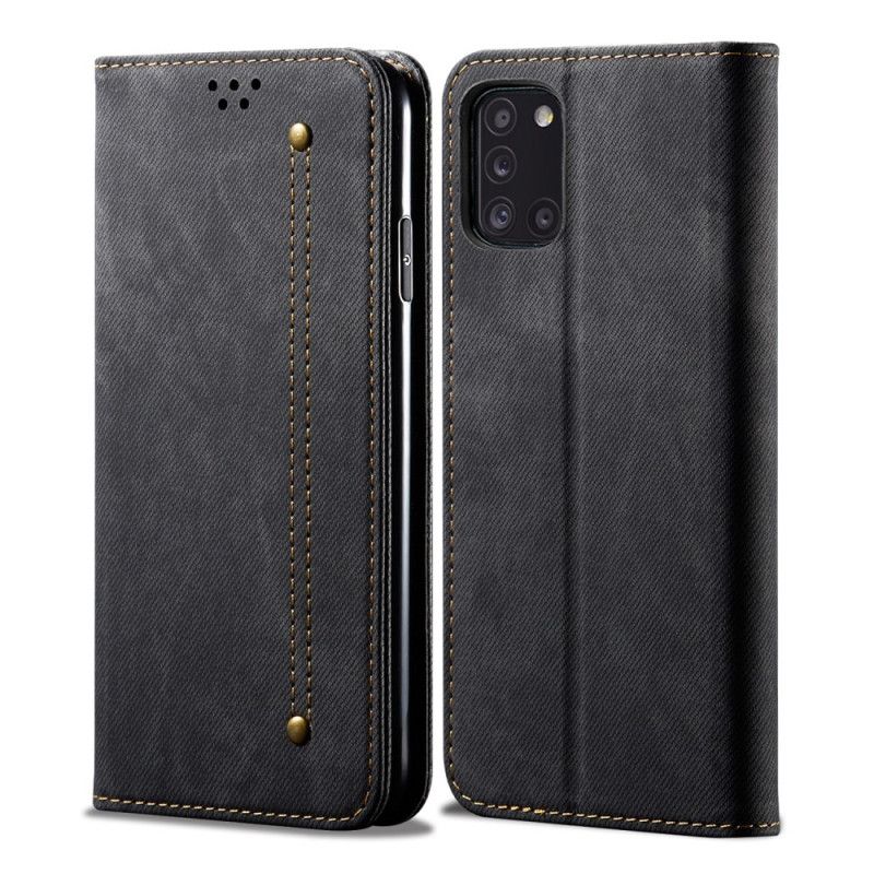 Folio-fodral Samsung Galaxy A31 Svart Jeanstyg