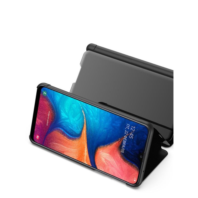 Folio-fodral Samsung Galaxy A31 Svart Spegel