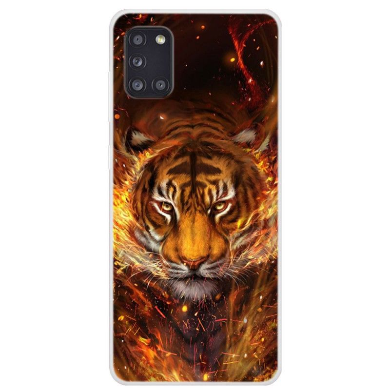 Skal för Samsung Galaxy A31 Eldtiger