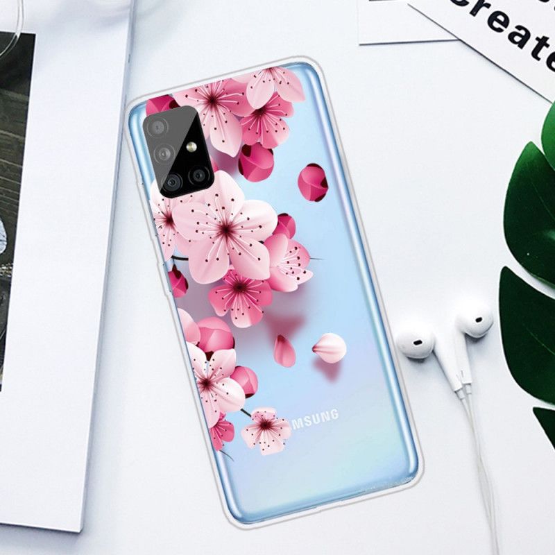 Skal för Samsung Galaxy A31 Små Rosa Blommor