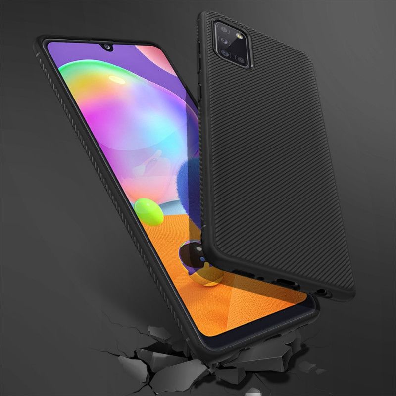 Skal för Samsung Galaxy A31 Svart Jazzserie Twill