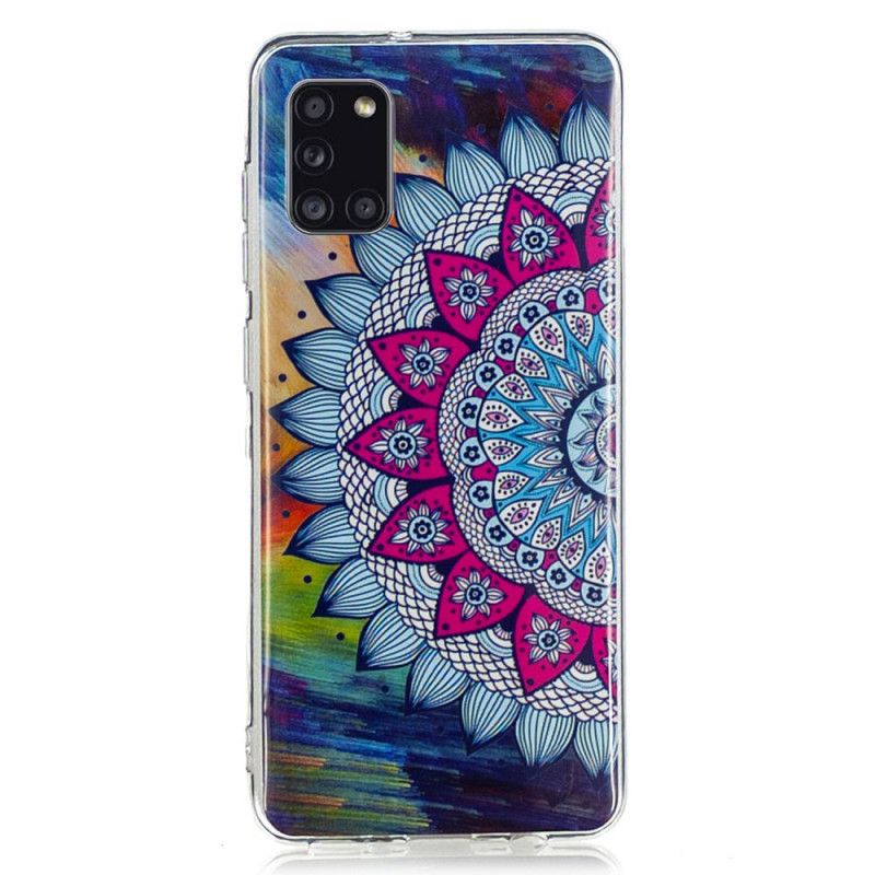 Skal Samsung Galaxy A31 Mobilskal Fluorescerande Mandala