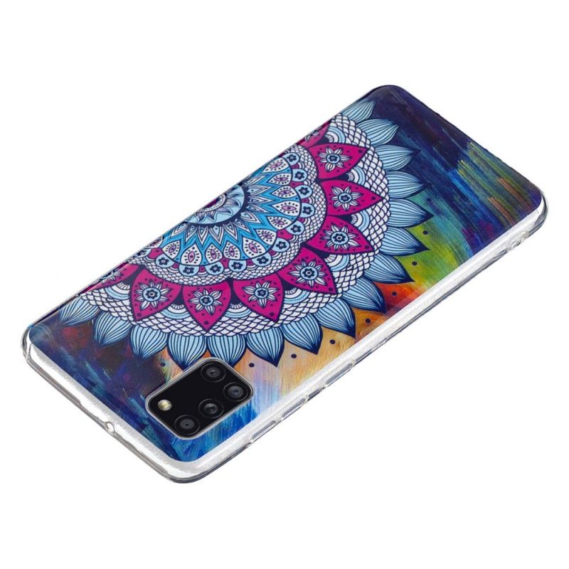 Skal Samsung Galaxy A31 Mobilskal Fluorescerande Mandala