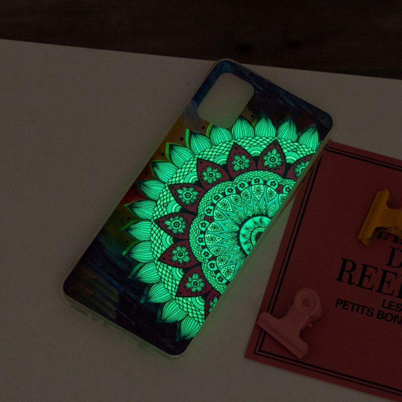 Skal Samsung Galaxy A31 Mobilskal Fluorescerande Mandala