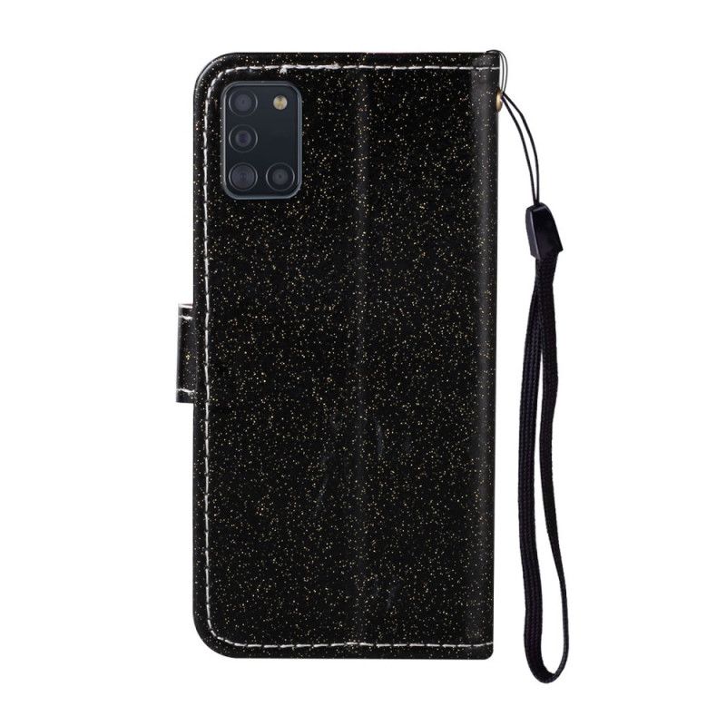 Skyddsfodral Samsung Galaxy A31 Svart Glitter