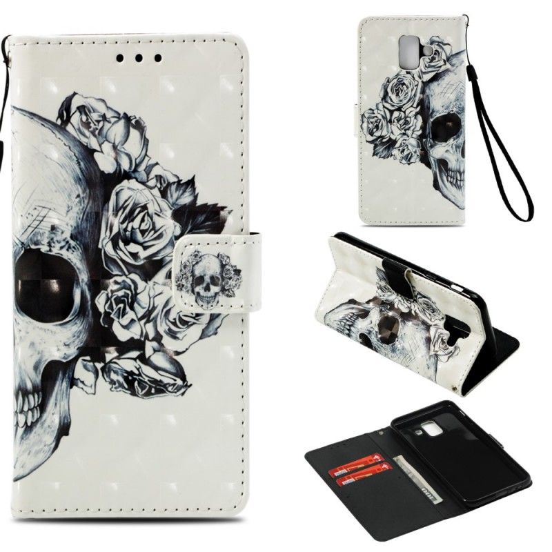 Fodral Samsung Galaxy A6 3D Blommaskalle