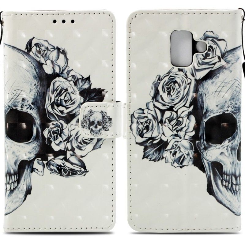 Fodral Samsung Galaxy A6 3D Blommaskalle