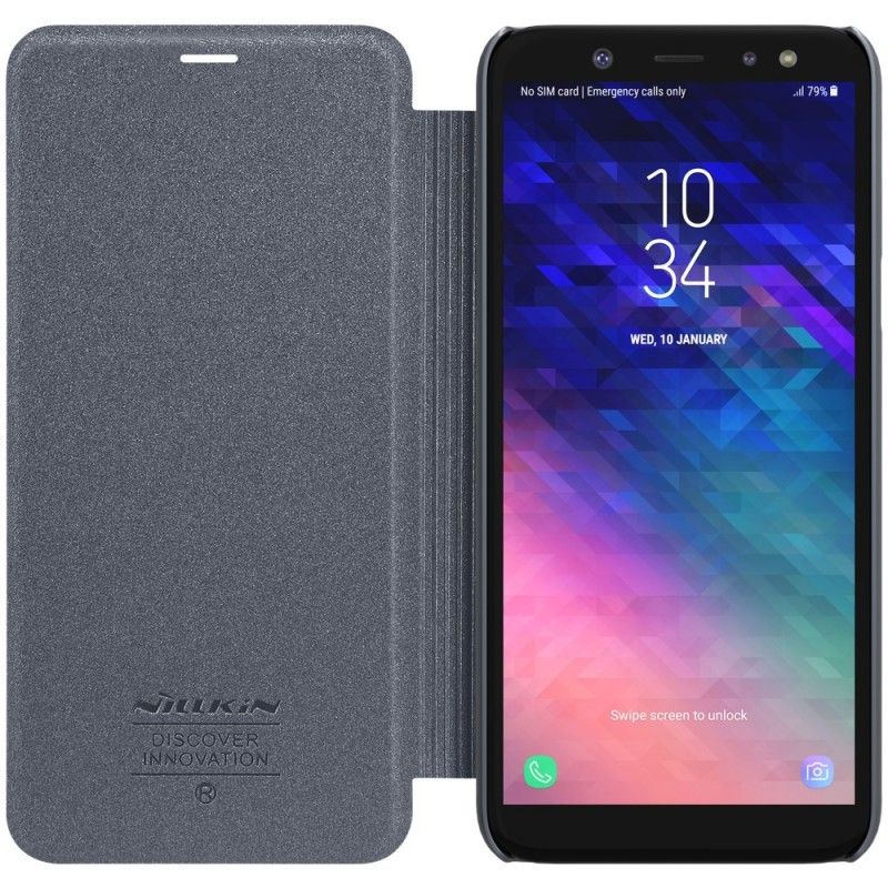 Folio-fodral Samsung Galaxy A6 Gyllene Mobilskal Nillkin