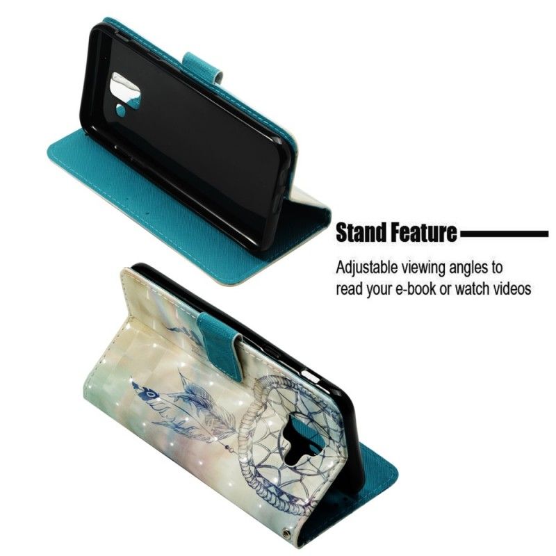 Läderfodral Samsung Galaxy A6 Mobilskal 3D Drömfångare
