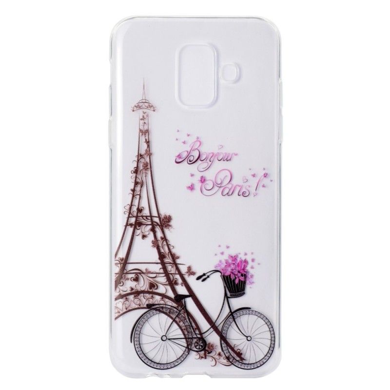 Skal för Samsung Galaxy A6 Transparent Hej Paris