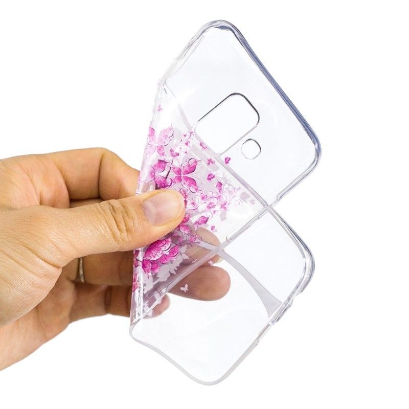 Skal Samsung Galaxy A6 Transparent Fjärilsträd