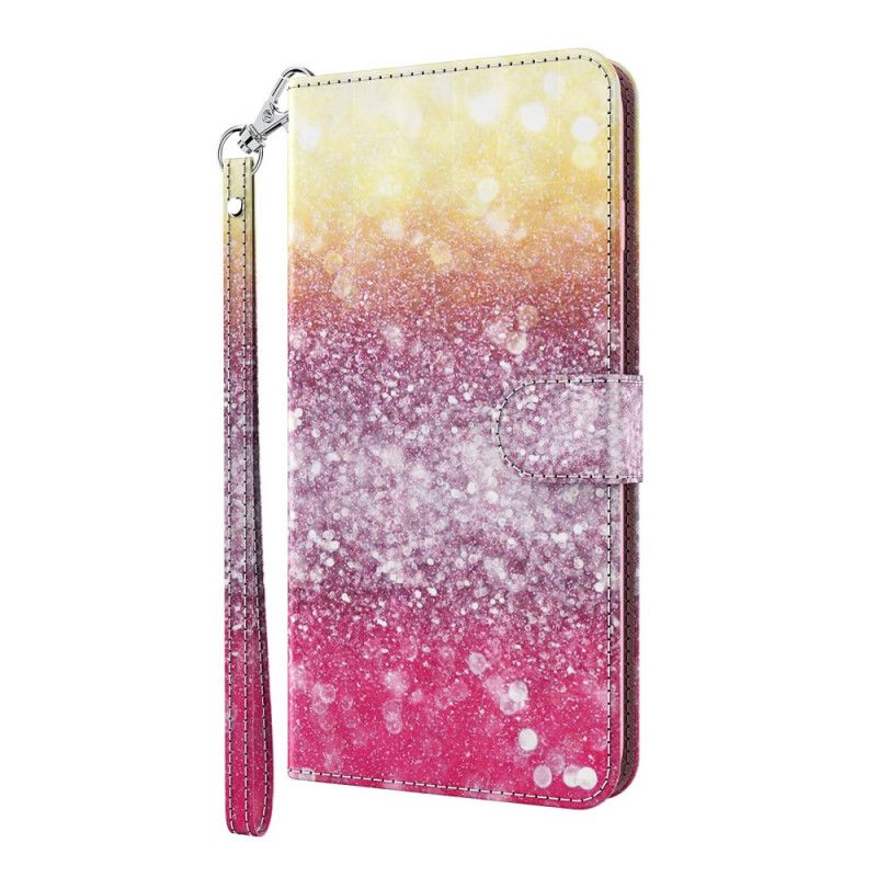 Fodral Huawei P Smart 2021 Magenta Glittergradient