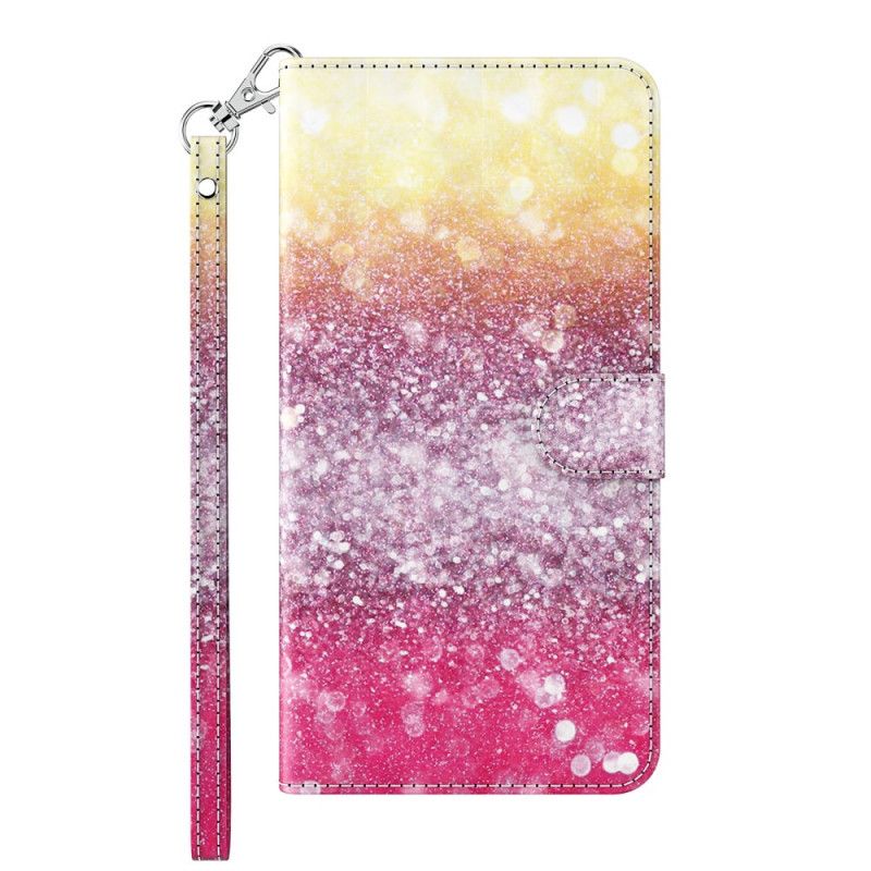 Fodral Huawei P Smart 2021 Magenta Glittergradient