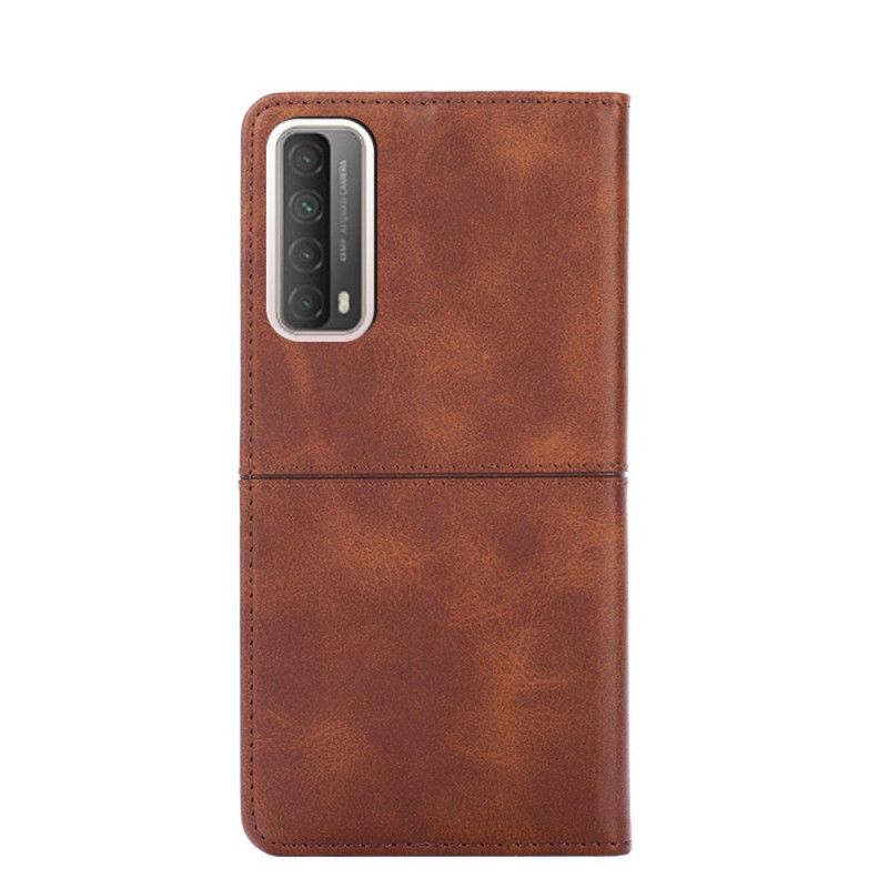 Folio-fodral Huawei P Smart 2021 Svart Couture Läderstil