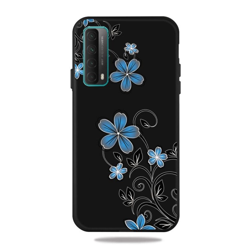 Skal för Huawei P Smart 2021 Blå Blommor