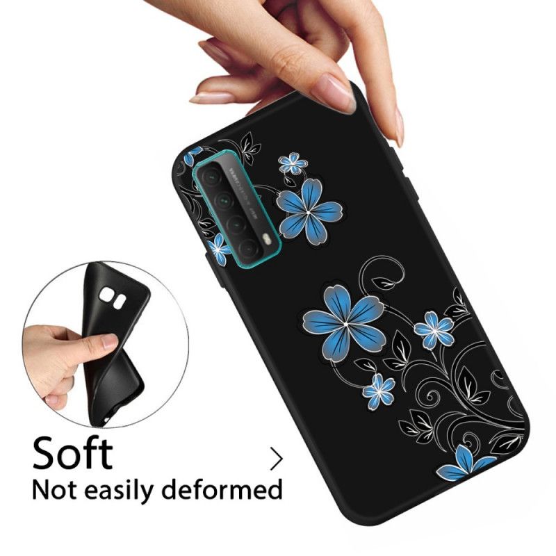 Skal för Huawei P Smart 2021 Blå Blommor