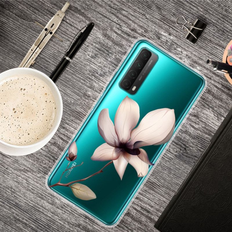 Skal för Huawei P Smart 2021 Rosa Blommor