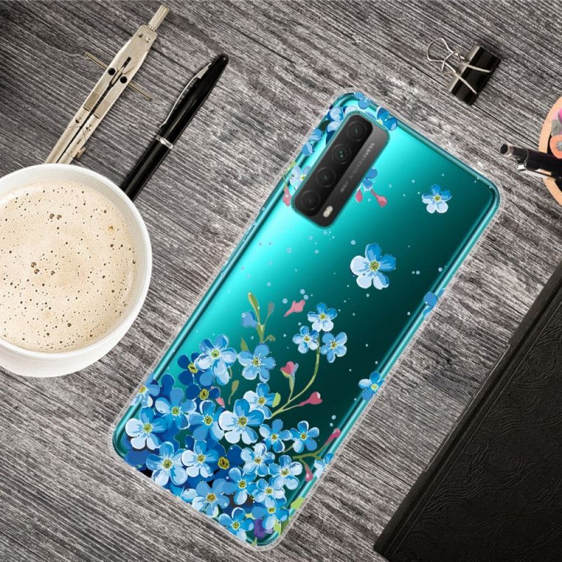 Skal Huawei P Smart 2021 Bukett Med Blå Blommor